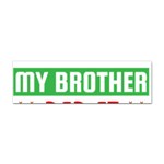 Funny Christmas Sweater T- Shirt Dear Santa My Brother Did It T- Shirt Sticker (Bumper) Front