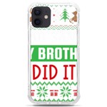 Funny Christmas Sweater T- Shirt Dear Santa My Brother Did It T- Shirt iPhone 12 mini TPU UV Print Case	 Front