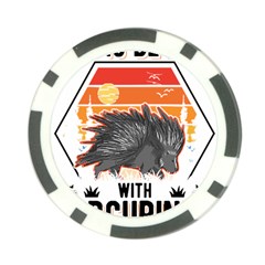 Porcupine T-shirtlife Is Better With Porcupines Porcupine T-shirt Poker Chip Card Guard (10 Pack) by EnriqueJohnson