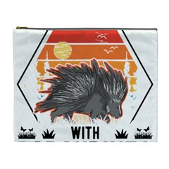 Porcupine T-shirtlife Is Better With Porcupines Porcupine T-shirt Cosmetic Bag (xl) by EnriqueJohnson