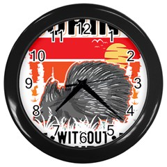 Porcupine T-shirtlife Would Be So Boring Without Porcupines T-shirt Wall Clock (black) by EnriqueJohnson