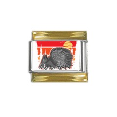 Porcupine T-shirtlife Would Be So Boring Without Porcupines T-shirt Gold Trim Italian Charm (9mm) by EnriqueJohnson