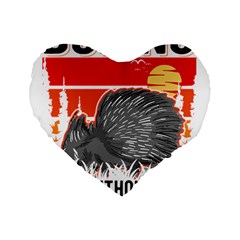 Porcupine T-shirtlife Would Be So Boring Without Porcupines T-shirt Standard 16  Premium Flano Heart Shape Cushions by EnriqueJohnson