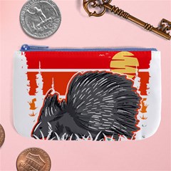 Porcupine T-shirtlife Would Be So Boring Without Porcupines T-shirt Large Coin Purse by EnriqueJohnson