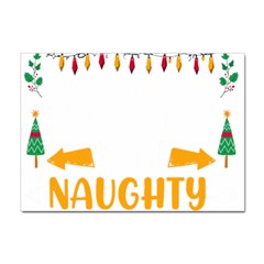 Funny Christmas T- Shirt Dear Santa They Are The Naughty Ones, Funny Christmas T- Shirt Sticker A4 (100 Pack) by ZUXUMI