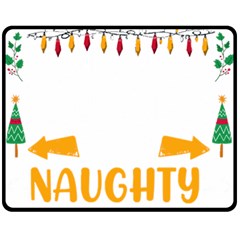 Funny Christmas T- Shirt Dear Santa They Are The Naughty Ones, Funny Christmas T- Shirt Fleece Blanket (medium) by ZUXUMI