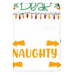 Funny Christmas T- Shirt Dear Santa They Are The Naughty Ones, Funny Christmas T- Shirt Removable Flap Cover (s) by ZUXUMI