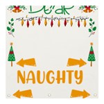 Funny Christmas T- Shirt Dear Santa They Are The Naughty Ones, Funny Christmas T- Shirt Banner and Sign 3  x 3  Front