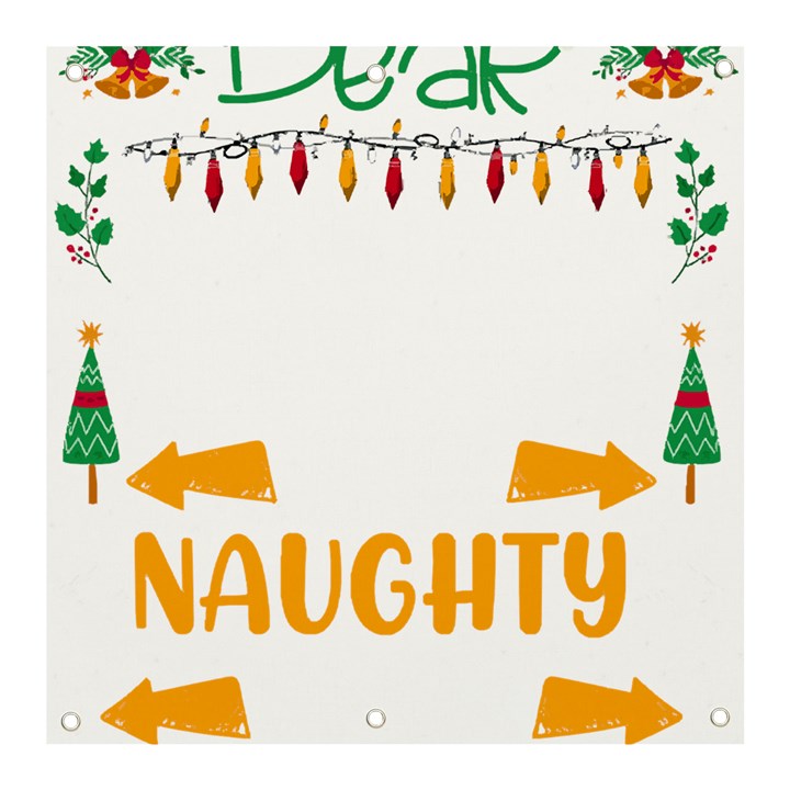 Funny Christmas T- Shirt Dear Santa They Are The Naughty Ones, Funny Christmas T- Shirt Banner and Sign 3  x 3 