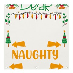 Funny Christmas T- Shirt Dear Santa They Are The Naughty Ones, Funny Christmas T- Shirt Banner And Sign 4  X 4  by ZUXUMI