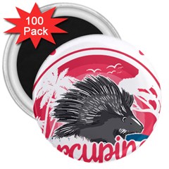 Porcupine T-shirtporcupine Girl T-shirt 3  Magnets (100 Pack) by EnriqueJohnson