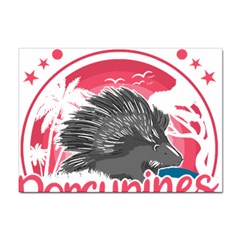 Porcupine T-shirtporcupine Girl T-shirt Sticker A4 (10 Pack) by EnriqueJohnson