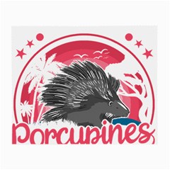 Porcupine T-shirtporcupine Girl T-shirt Small Glasses Cloth by EnriqueJohnson