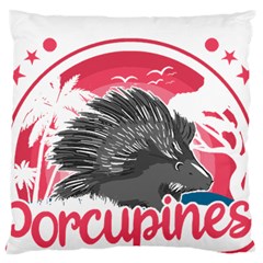 Porcupine T-shirtporcupine Girl T-shirt Large Cushion Case (two Sides) by EnriqueJohnson