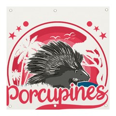 Porcupine T-shirtporcupine Girl T-shirt Banner And Sign 3  X 3  by EnriqueJohnson