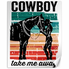 Funny Cowgirl T- Shirt Funny Cowgirl T- Shirt Canvas 11  X 14  by ZUXUMI