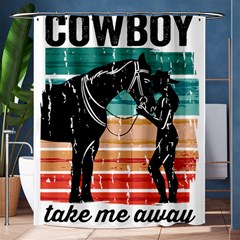 Funny Cowgirl T- Shirt Funny Cowgirl T- Shirt Shower Curtain 60  X 72  (medium)  by ZUXUMI