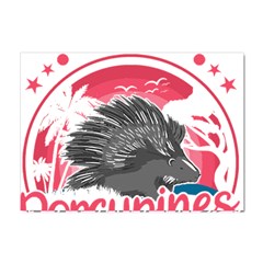 Porcupine T-shirtporcupine Girl T-shirt Crystal Sticker (a4) by EnriqueJohnson