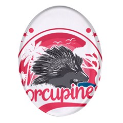 Porcupine T-shirtporcupine Girl T-shirt Oval Glass Fridge Magnet (4 Pack) by EnriqueJohnson