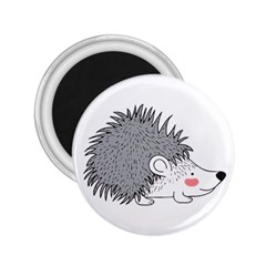 Porcupine T-shirtwhite Look Calm Porcupine 03 T-shirt 2 25  Magnets by EnriqueJohnson