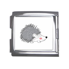 Porcupine T-shirtwhite Look Calm Porcupine 03 T-shirt Mega Link Italian Charm (18mm) by EnriqueJohnson