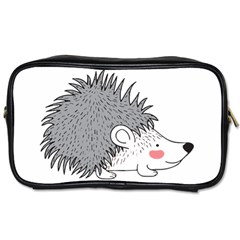 Porcupine T-shirtwhite Look Calm Porcupine 03 T-shirt Toiletries Bag (two Sides) by EnriqueJohnson