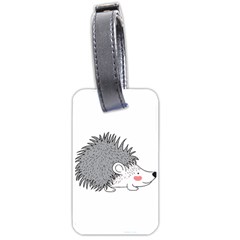 Porcupine T-shirtwhite Look Calm Porcupine 03 T-shirt Luggage Tag (one Side) by EnriqueJohnson