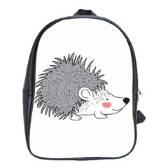 Porcupine T-shirtwhite Look Calm Porcupine 03 T-shirt School Bag (xl) by EnriqueJohnson