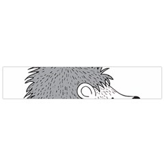 Porcupine T-shirtwhite Look Calm Porcupine 03 T-shirt Small Premium Plush Fleece Scarf by EnriqueJohnson