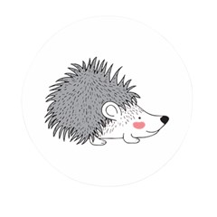 Porcupine T-shirtwhite Look Calm Porcupine 03 T-shirt Mini Round Pill Box by EnriqueJohnson