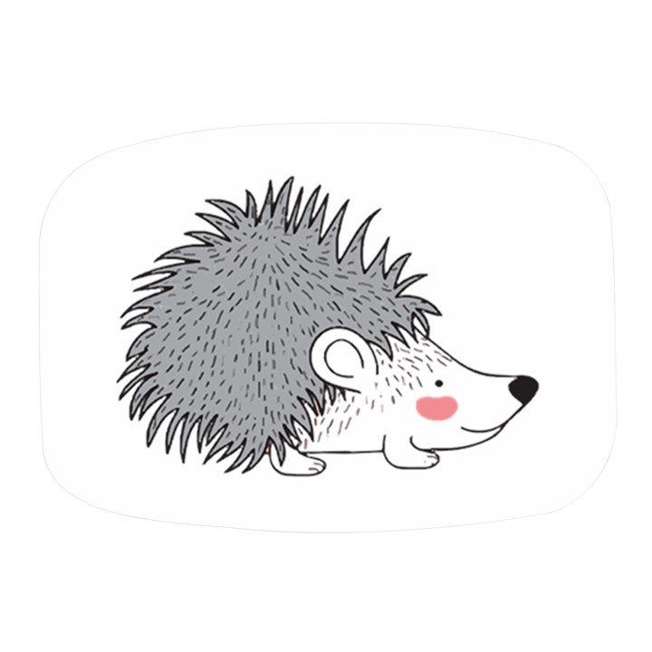 Porcupine T-shirtwhite Look Calm Porcupine 03 T-shirt Mini Square Pill Box