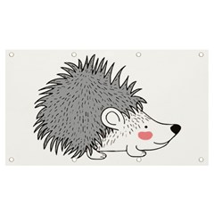 Porcupine T-shirtwhite Look Calm Porcupine 03 T-shirt Banner And Sign 7  X 4  by EnriqueJohnson