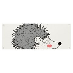 Porcupine T-shirtwhite Look Calm Porcupine 03 T-shirt Banner And Sign 8  X 3 