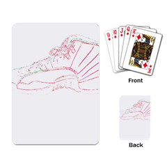 Funny Momments T- Shirt I Walk Around Like Everything’s Fine, But Deep Down, Inside My Shoe, My Sock Playing Cards Single Design (rectangle) by ZUXUMI