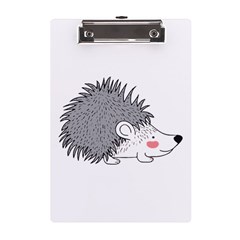 Porcupine T-shirtwhite Look Calm Porcupine 03 T-shirt A5 Acrylic Clipboard by EnriqueJohnson