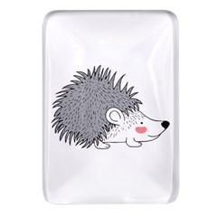 Porcupine T-shirtwhite Look Calm Porcupine 03 T-shirt Rectangular Glass Fridge Magnet (4 Pack) by EnriqueJohnson