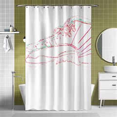 Funny Momments T- Shirt I Walk Around Like Everything’s Fine, But Deep Down, Inside My Shoe, My Sock Shower Curtain 48  X 72  (small)  by ZUXUMI