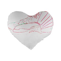 Funny Momments T- Shirt I Walk Around Like Everything’s Fine, But Deep Down, Inside My Shoe, My Sock Standard 16  Premium Flano Heart Shape Cushions by ZUXUMI