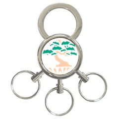 Power Of The Bonsai T-shirtpower Of The Bonsai T-shirt 3-ring Key Chain by EnriqueJohnson