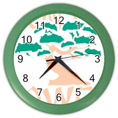 Power Of The Bonsai T-shirtpower Of The Bonsai T-shirt Color Wall Clock by EnriqueJohnson