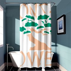 Power Of The Bonsai T-shirtpower Of The Bonsai T-shirt Shower Curtain 36  X 72  (stall)  by EnriqueJohnson