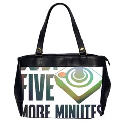 Gaming Controller Quote T- Shirt A Gaming Controller Quote Just Five More Minutes T- Shirt Oversize Office Handbag (2 Sides) by ZUXUMI