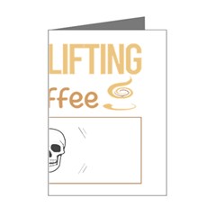 Powerlifting T-shirtif It Involves Coffee Powerlifting T-shirt Mini Greeting Card by EnriqueJohnson