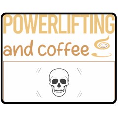 Powerlifting T-shirtif It Involves Coffee Powerlifting T-shirt Two Sides Fleece Blanket (medium) by EnriqueJohnson