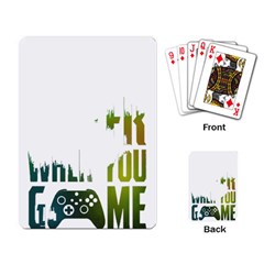 Gaming Controller Quote T- Shirt A Gaming Controller Quote Life Is Better When You Game T- Shirt (1) Playing Cards Single Design (Rectangle)