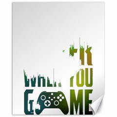 Gaming Controller Quote T- Shirt A Gaming Controller Quote Life Is Better When You Game T- Shirt (1) Canvas 16  x 20 