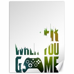 Gaming Controller Quote T- Shirt A Gaming Controller Quote Life Is Better When You Game T- Shirt (1) Canvas 18  x 24 