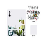 Gaming Controller Quote T- Shirt A Gaming Controller Quote Life Is Better When You Game T- Shirt (1) Playing Cards 54 Designs (Mini) Front - Spade5