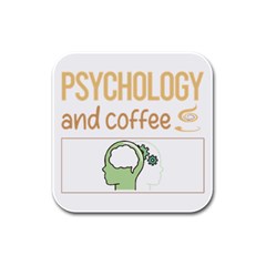 Psychology T-shirtif It Involves Coffee Psychology T-shirt Rubber Square Coaster (4 Pack) by EnriqueJohnson