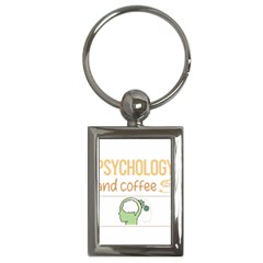 Psychology T-shirtif It Involves Coffee Psychology T-shirt Key Chain (rectangle)